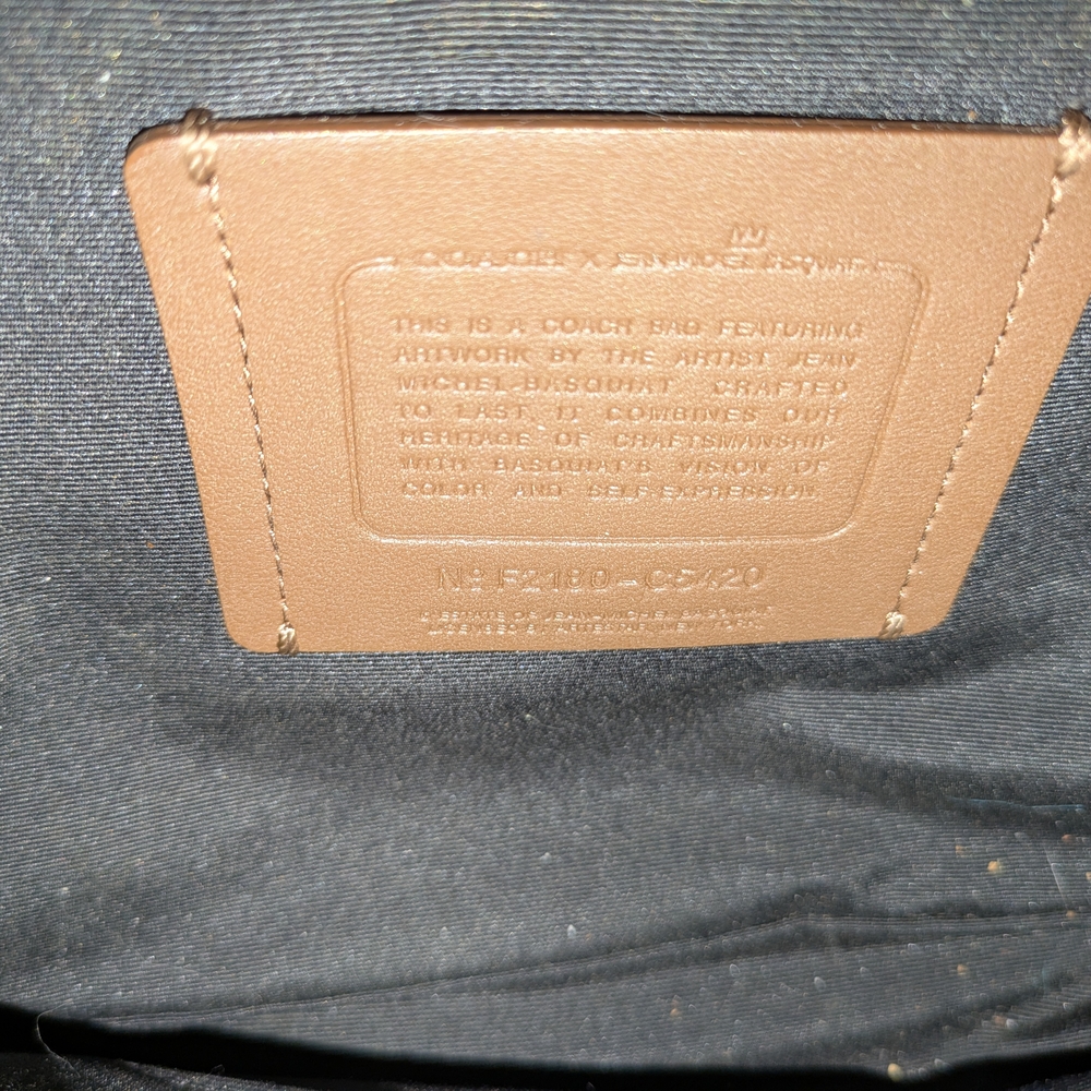 Coach X Jean-RARE Michel Basquiat NY Track Crossbody Messenger Bag NOW ONLY $350 - Picture 10 of 15